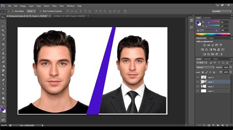 How To Change Suit Or Coat In Photoshop Cs6 Photoshop Tutorial Youtube