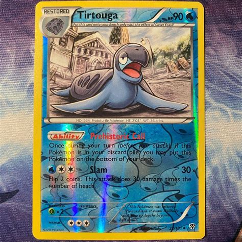 Tirtouga Reverse Holo 27 Prices Pokemon Plasma Blast Pokemon Cards