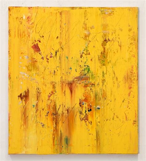 Yellow Abstract Painting CU054 Painting Pittura