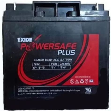 Exide Powersafe Plus EP 18 12 VRLA SMF Battery At 1900 Exide