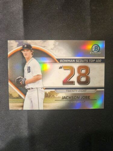 2023 Bowman Chrome Jackson Jobe Scouts Top 100 BTP 28 Tigers EBay