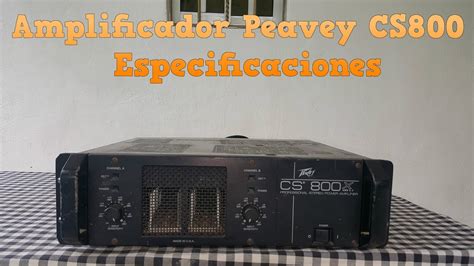 Peavey Cs X Especificaciones