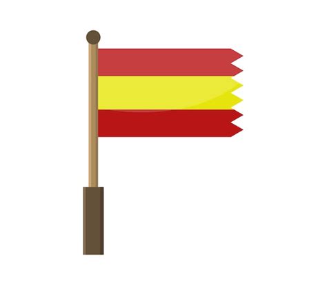 Bandera de españa Vector Premium