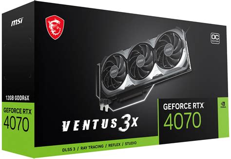 Best Buy MSI NVIDIA GeForce RTX 4070 12GB VENTUS 3X OC 12GB GDDR6X PCI