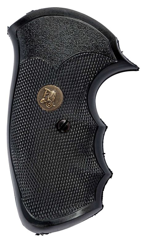 Pachmayr 03250 Gripper Pistol Grip S W J Frame Square Butt Black Rubber