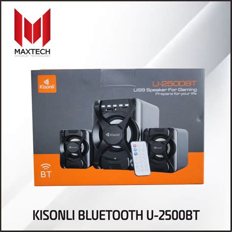 Jual Speaker Bluetooth Kisonli U2500BT Gaming Speaker Gratis Remote