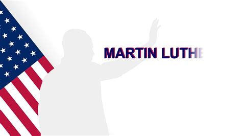 Martin Luther King Jr Day Typography Motion Graphic Mlk Day Us Flag