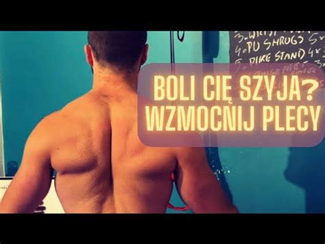 Boli Ci Szyja Wzmocnij Plecy Youtube