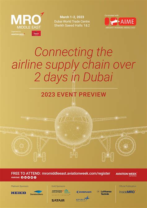 MRO Middle East 2023 Brochure By AviationWeek Issuu