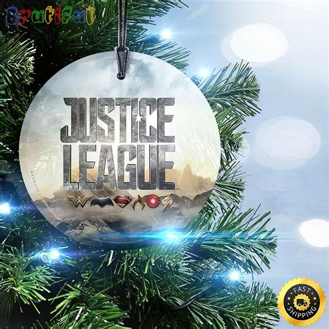 Dc Comics Justice League Movie Logos Dc Comics Ornaments