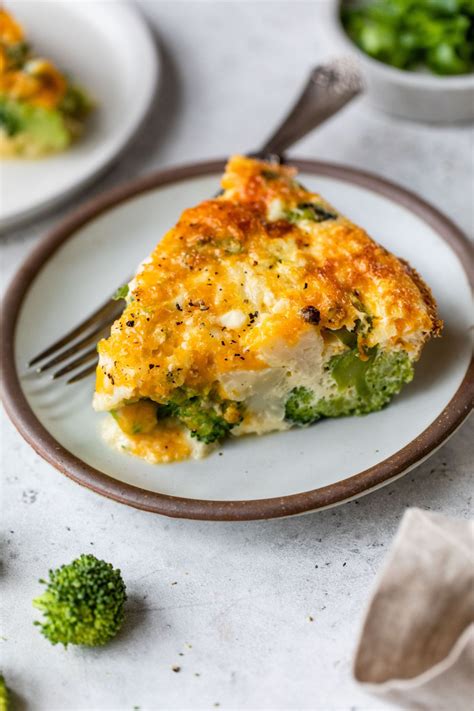 Crustless Quiche With Broccoli And Cauliflower Clean Delicious