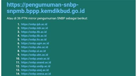 Pengumuman Snbp 2023 Hari Ini Cek Hasilnya Di 39 Link Berikut Tribun