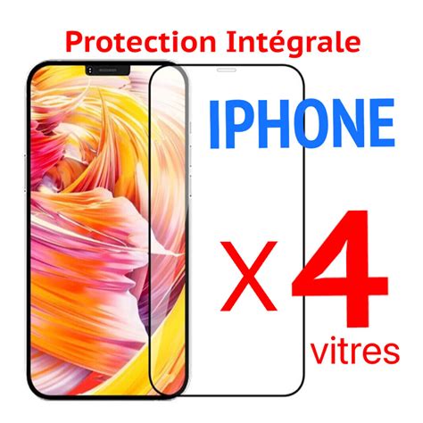 Verre Trempe Iphone Vitre Protection Ecran Integral Pro Max