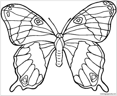 Butterfly Mandala 3 Coloring Page Free Printable Coloring Pages