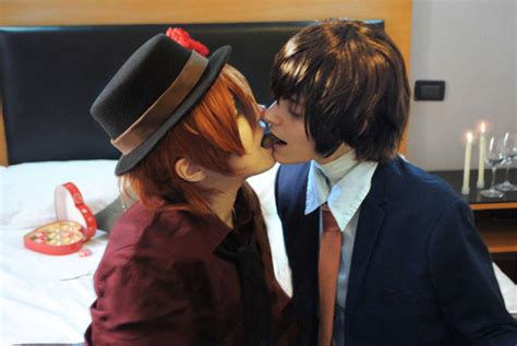 Soukoku cosplay - Dazai Osamu x Nakahara Chuuya by the-crimson-world on ...