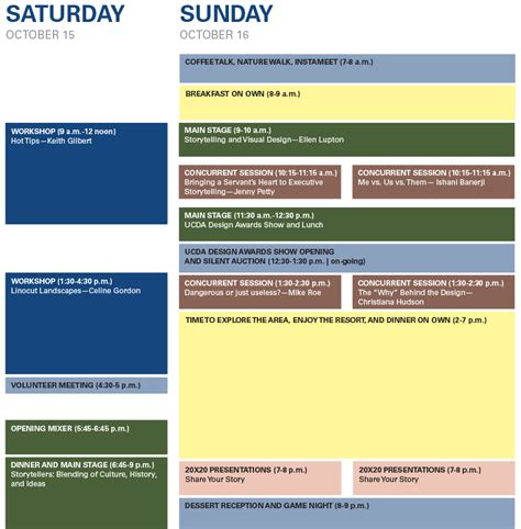 Storytellers Ucda Design Conference Schedule