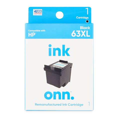 Onn Hp 63xl High Yield Black Inkjet Cartridge