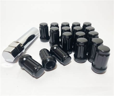 20Pc Black Spline Lug Nuts 12x1 25 For Subaru BRZ Impreza WRX STI