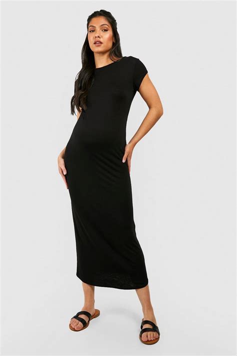 Womens Maternity Cross Back Midaxi Dress Boohoo Uk