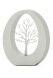 RVS Mini Urn Voor Buiten RVS Mini Urn Oval Tree URNWINKEL