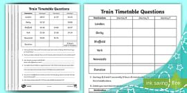 School Timetable Maths Trail Worksheet Worksheet Twinkl