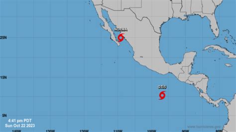 Tormenta tropical Otis surge en el Pacífico de México con lluvias para