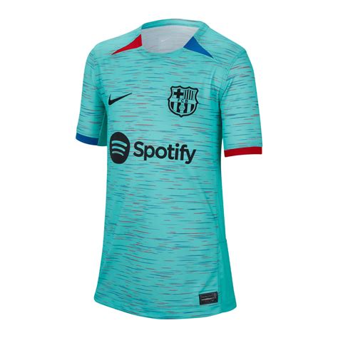 Nike Kids Fc Barcelona 202324 Third Jersey Aquablack Azteca Soccer