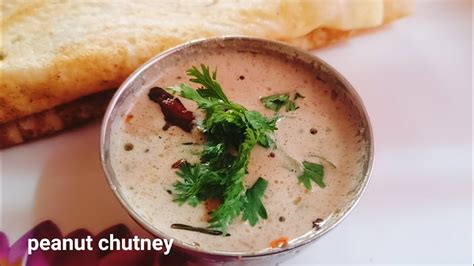 పలల చటన peanut chutney palli chutney for idly dosa vada palli