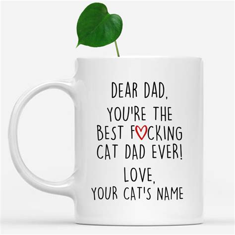 Best Cat Dad Ever Mug Funny Cat Mug For Dad Funny Mug For Dad Teezou Store