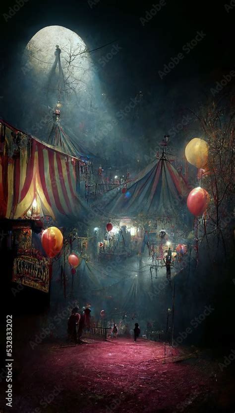 Pin By Lucero Loera On Tickets Pls 🎪 Haunted Circus Carnival Art Circus Wallpaper