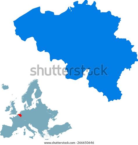 Belgium Map Stock Vector Royalty Free Shutterstock