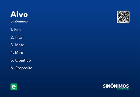 Alvo E Claro É Sinônimo Ou Antônimo - Alvo - Significado e Sinônimo - escreva.ai