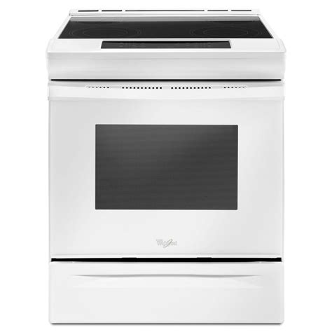 Whirlpool 48 Cu Ft Slide In Electric Range In White Wee510s0fw The