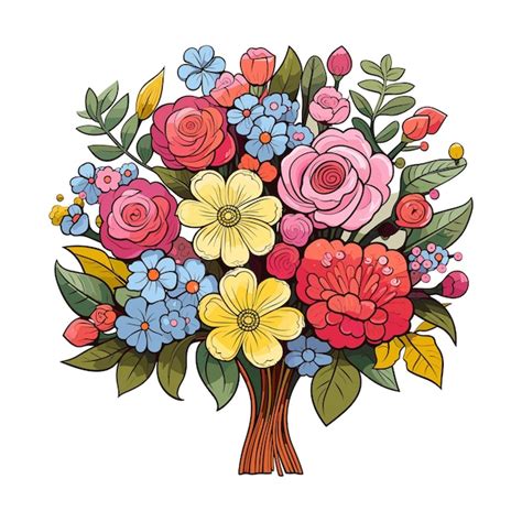 Premium Vector Flower Bouquet Vector