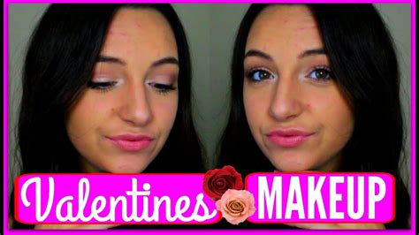 Valentines Day Makeup Look Natural Rose Youtube