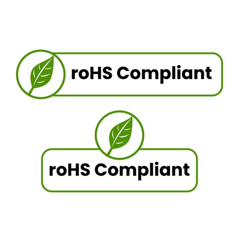 rohs compliant product icon label sign design vector 17114610 Vector ...