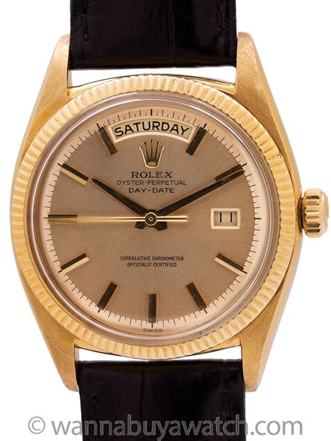 Rolex 18K YG Ref 6611B Day Date Circa 1959 Rolex Rolex Day Date