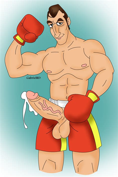 Rule 34 Big Balls Big Penis Boxer Boxing Gloves Boxing Shorts Cum