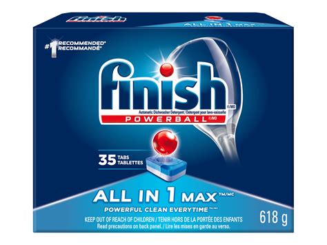 Finish Powerball All In 1 Max Automatic Dishwashing Detergent Tabs 35s