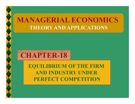 Lecture 26 27 Equilibrium in Perfectly Competitive Market - EQUILIBRIUM ...