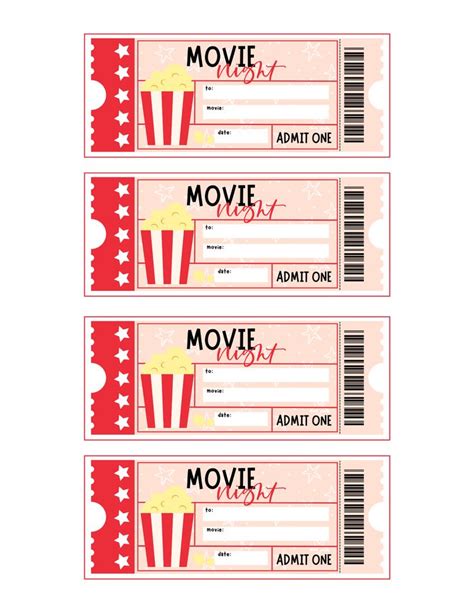 Movie Night Printables Printable Bundle Soir E Pyjama Id Es De