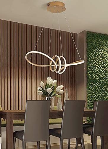 Buy Citra Gold Led Pendant Chandelier Twist Lights Dining Room Lamp