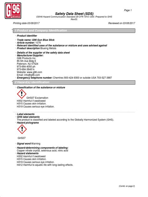 Safety Data Sheet Versatrol M Pdf Toxicity Dangerous Goods 55 Off