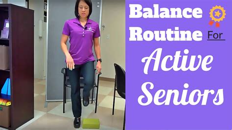 Balance Exercise For Seniors To Prevent Falls Youtube