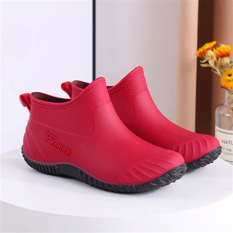 Oyedens Womens Rain Boots Waterproof Anti Slip Short Rubber Boots 2024 Garden Boots For Women