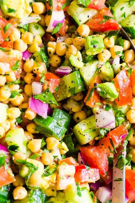 Chickpea Avocado Salad Ifoodreal