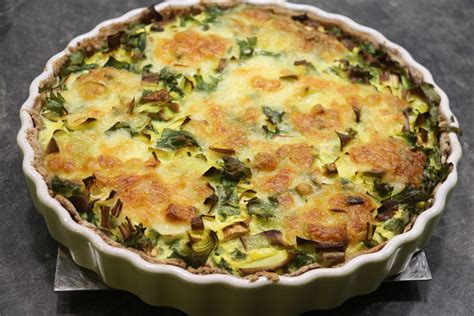 Quiche Au Chou Kale Ou Chou Plume Poireau Ciboulette Et Ch Vre