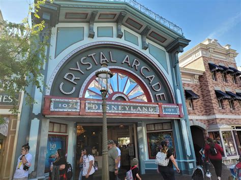 New Chrome Paneling Installed on Crystal Arcade Façade at Disneyland ...