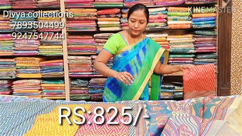 Latest Kota Printed Sarees Episode Divya Collections Youtube