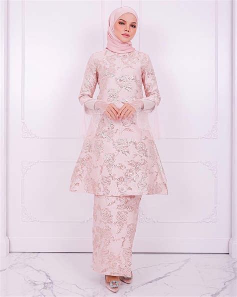 Hijabistahub Sarah Kurung Pink Women S Fashion Muslimah Fashion